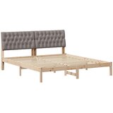  Krevetni okvir s tapiciranim uzglavljem Smeđa 180 x 200 cm | shoptok.hr