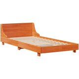  Posteljni okvir brez vzmetnice voščeno rjav 90x190 cm borovina | Shoptok.si