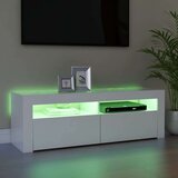 vidaXL TV omarica z LED lučkami bela 120x35x40 cm | Shoptok.si