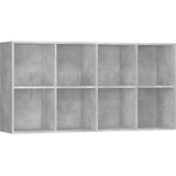vidaXL knjižna omara / komoda betonsko siva 66x30x130 cm iverna plošča | Shoptok.si