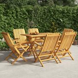 vidaXL Zložljivi vrtni stoli 6 kosa 61x67x90 cm trdna tikovina Cene