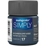 SWINGCOLOR NOTRANJA DISPERZIJSKA BARVA SIMPLY ŠT.17 (50 ml, modra) | Shoptok.si