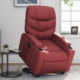 Maison Chic Naslanjač - Relax naslanjač s funkcijo vstajanja vinsko rdeče umetno usnje, (22040244) | Shoptok.si