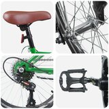  Otroško Kolo 24 Palcev 6-Speed priporočeno za 8-12 let Zelena - - Zelena - 16.3 - 158 x 53 x 100 cm - 2025- | Shoptok.si