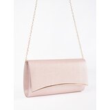 Shelvt Light pink classic clutch bag with detachable chain Cijene