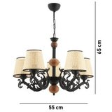 Opviq luster fiona coral wood black white cream
