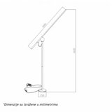  aria 43 podna lampa 11W 3000K dim | ePonuda.com