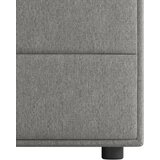 MID.YOU POSTELJA BOXSPRING 140 cm x 200 cm , les, kovina, umetna masa, tekstil srebrne barve | Shoptok.si