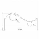 Vesta 567 ZIDNA LAMPA 14W 3000K CRNA | ePonuda.com