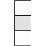  Klizna vrata crna 76x205 cm od kaljenog stakla i aluminija | shoptok.hr