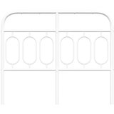 vidaXL Metalno uzglavlje bijelo 120 cm | shoptok.hr