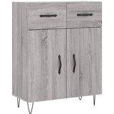 Maison Chic Komoda - Predalnik siva sonoma 69,5x34x90 cm inženirski les, (21718076) | Shoptok.si