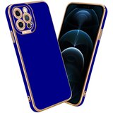 Cadorabo Ohišje, združljiv z Apple v sijajnem modrem - Rose Gold - Zaščitni pokrov iz fleksibilnega silikona TPU in z zaščito pred kamero, (20596804) | Shoptok.si