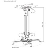Xstand NTPRB-18S Plafonski nosac za projektor 380-580mmm,13,5kg | Eponuda.com