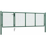  Vrtna vrata Čelik 350x100 cm Zelena | shoptok.hr