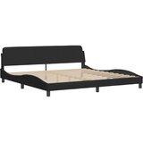 Krevet s madracem crni 200x200 cm baršunasti | Eponuda.ba