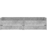  Okvir kreveta s ladicama siva boja betona 100 x 200 cm | shoptok.hr