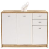 Mömax komoda 4-you new, bela, barva hrasta | Shoptok.si