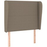  Uzglavlje s ušima smeđesivo 93x23x118/128 cm od tkanine | Eponuda.com