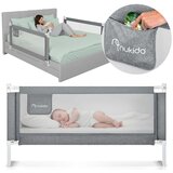 Nukido zaštitna ograda za krevet, sigurnosna vrata, brava, 160 cm, NK-227, siva Cijene