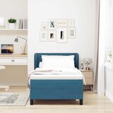  Krevet s opruga kutije Tamno plava 100 x 200 cm Baršun | shoptok.hr