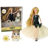  Lutka za igru Emily s dugom plavom kosom i mačićem Flower- 30 cm | shoptok.hr