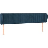 Maison Chic vzglavna omarica - nočna omarica - posteljna omarica z ušesi temno modro 163x23x78/88 cm žamet, (21711370) Cene