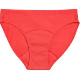 Teen Bikini menstrualne hlačke Medium Flow svetlo rdeče - S