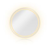 Bonami Essentials Zidno ogledalo s osvjetljenjem ø 70 cm Celeste – | shoptok.hr