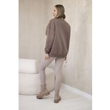 Kesi Cotton set of insulated sweatshirt + leggings brown | shoptok.hr