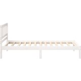  Krevetna konstrukcija Bijelo 75 x 190 cm Čvrsta borova drva | shoptok.hr