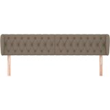  Vzglavje z ušesi taupe 203x23x78/88 cm blago, (20794562) | Shoptok.si