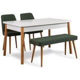 Hanah home trpezarijski set costa atlantic white-green | ePonuda.com