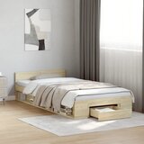  Okvir za krevet s ladicom boja hrasta 90x200 cm | shoptok.hr
