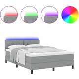 vidaXL Postelja z vzmetnico z vzmetnico Svetlo siva 160 x 200 cm blago, (5000126725) | Shoptok.si