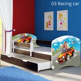 ACMA Dječji krevet s motivom, bočna wenge + ladica 140x70 cm - 03 Racing Car | shoptok.hr
