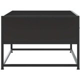  Stolić za kavu crni 100 x 50 x 35 cm konstruirano drvo i metal | Eponuda.ba