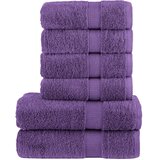  6-dijelni vrhunski set ručnika SOLUND ljubičasti 600 gsm | shoptok.hr