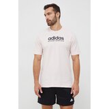 Adidas Bombažna kratka majica roza barva | Shoptok.si