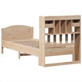 vidaXL Krevet s regalom za knjige bez madraca 75x190 cm borovina | shoptok.hr