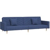  The Living Store Kavč dvosed z ležiščem in dvema blazinama modro blago - Raztegljiv Kavč, (21447984) | Shoptok.si