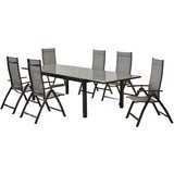 Gardenson Vrtni Set Vicenza, 7-Delni, Raztegljiva Miza | Shoptok.si