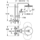  266772431 vitalio start 250 termostatska armatura s tuš setom | Shoptok.si