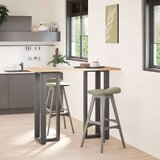  Noge za barsko mizo v obliki črke T 2 kosa antracit 40x35x(110-111) cm jeklo | Shoptok.si