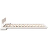vidaXL Floor Krevet s Noćnim Ormarićima Bijeli 120x200cm Čvrsto Drvo | shoptok.hr