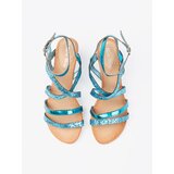 Shelvt Sandals with a fancy weave on a low wedge | shoptok.hr