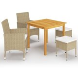 vidaXL 5-dijelni vrtni blagovaonski set bež | shoptok.hr