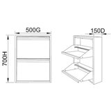 Hanah home ormar za cipele Js1034 light grei | ePonuda.com