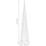  Akrilni ukrasni stožac s LED svjetlima plavi 120 cm | shoptok.hr