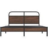  Okvir kreveta bez madraca smeđa boja hrasta 150x200 cm drveni | shoptok.hr
